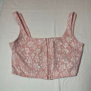 Pink corset top